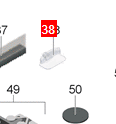 Knaus Shelf support Panel support Hinge