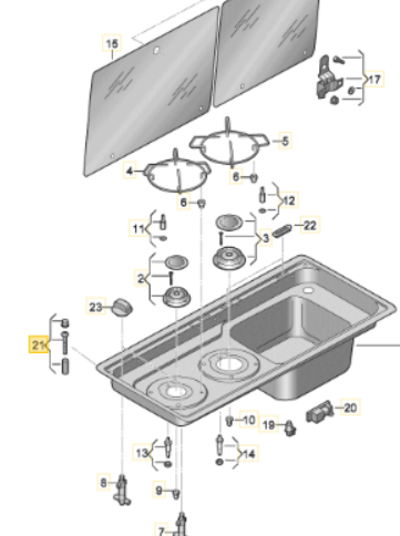 Family Finca Rubber Bumper Buffer for Stove and Sink Set