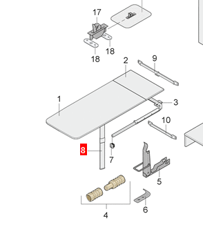  Camper Castle LMC Ford Table Leg
