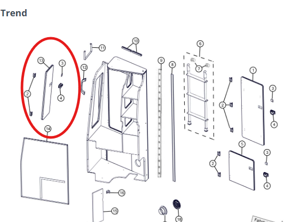 Camper Cabin Ford Nugget Tür Kleiderschrank hinten