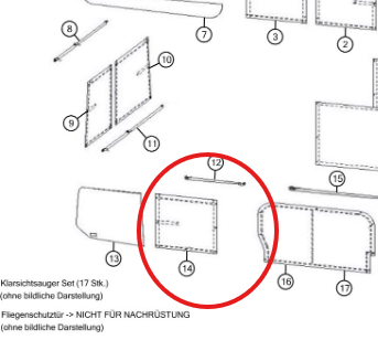  Camper Cabin Vorhang hinten rechts