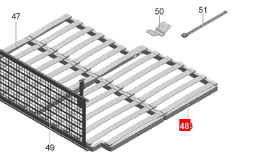  Family Finca Knaus MAN Bedframe back part