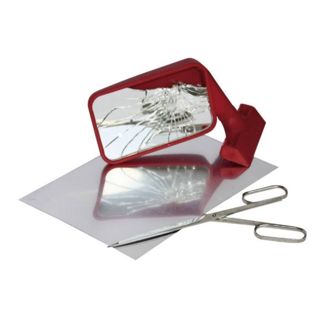 Mirror glass repair kit