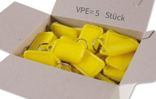 [VE50070] Schlüsselanhänger gelb Pack of 5