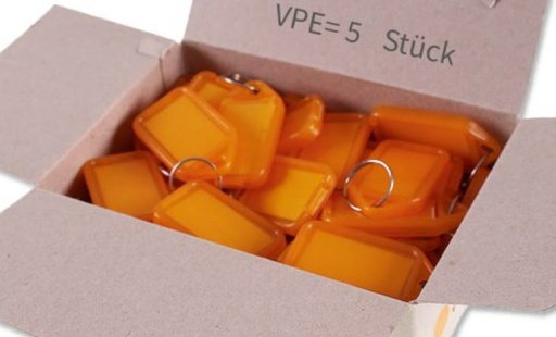 [VE50100] Schlüsselanhänger orange Pack of 5