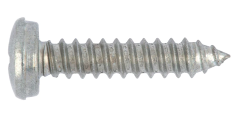 [50260] Galvanised steel number Sign screw 5.6 x 16