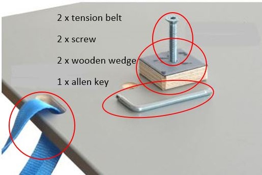 [51050] VanEssa compressor cooler bracket spare part set (VW)