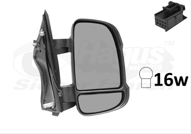 [50350] Roadhouse Mirror complete  passenger side short