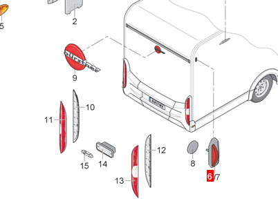 [56983] Camper Castel Bürstner  Side Marker Light Left/Right 