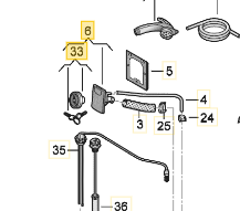 [57234] VW Crafter Grand California Deckel Frischwasser 