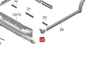 [50985] Cozy Cottage plastic cover rear right