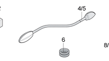 [56112] Bürstner gooseneck lamp