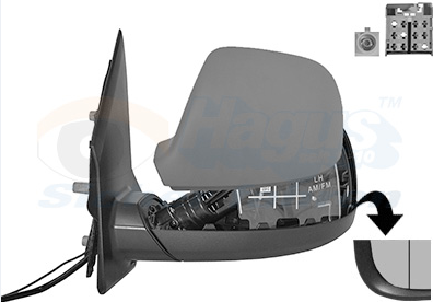 [54699] Surfer Suite/ Beach Hostel VW California mirror driver's side
