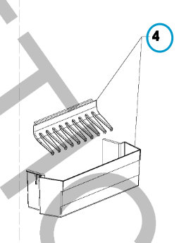 [51123] Dometic refrigerator RML 10.4 S Bottle compartment bottom