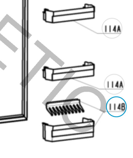 [55119] Dometic refrigerator RC10.4T.70 Bottle compartment bottom