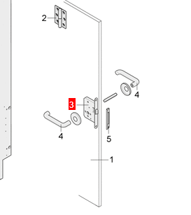 [50338] Latch lock bathroom door LMC