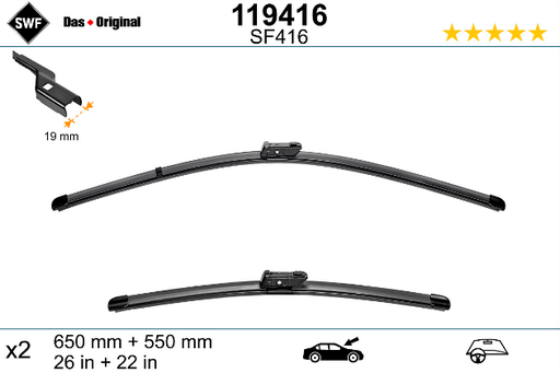 [54997] Roadhouse Camper Castle front wiper blades