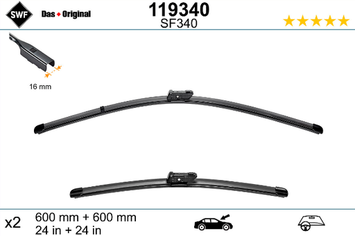 [59487] Surfer Suite/ Beach Hostel VW California front windshield wiper