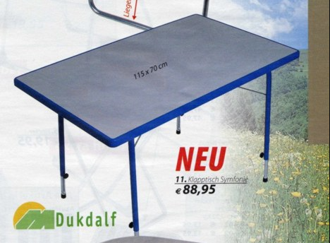 [56488] Couple Cottage Bürstner Campingtisch