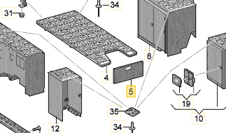 [57998] Family Finca VW  rear partition wall