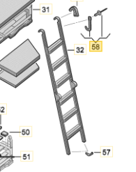 [53433] Family Finca VW Grand California  ladder complete