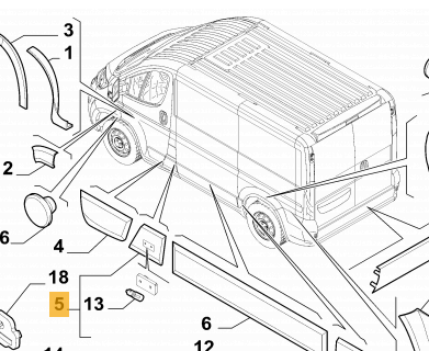 [50298] Roadhouse side panel left