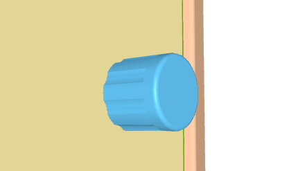 [53008] Camper Castle Knaus rotary knob cabinet