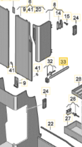 [50120] Surfer Suite/ Beach Hostel VW California clothes rail wardrobe