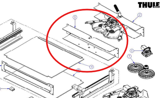 [50048] Thule Slideout 700 Motor Plate 