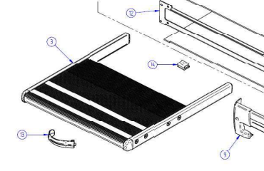 [50041] Thule Slideout 700 Footboard complete 