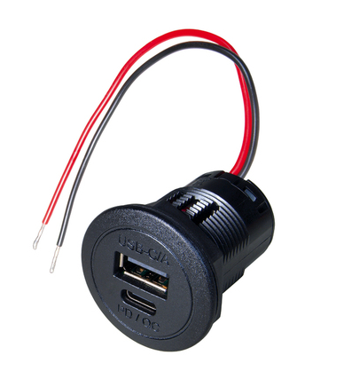 [54430] Power USB-C/-A Doppelsteckdose PD/QC 