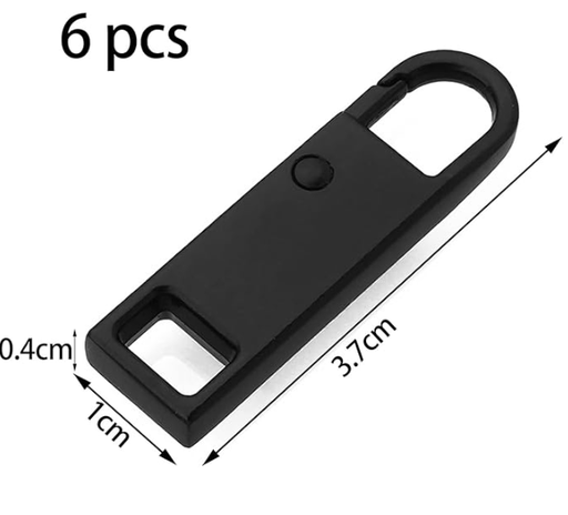 [56671] Zipper Pull Tab Set of 6 