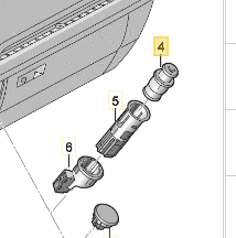[51055] VW dummy cigarette lighter cover plug