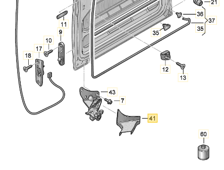 [56798] Beach Ocean VW California Verkleidung Schiebür unten