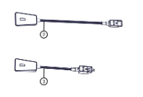 [500900] Camper Cabin Nugget Leuchte Schwanenhals Aufstelldach kurz 320mm