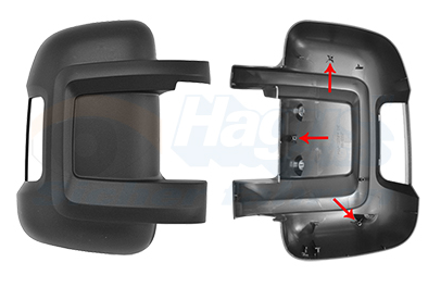 [54438] Roadhouse Mirror cover  passenger side short