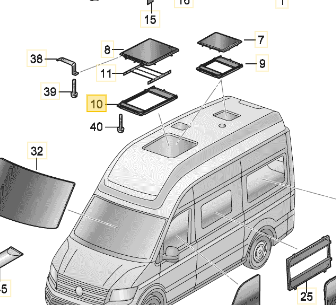 [590554]  Family Finca VW Gardine Verdunkelung Fenster Dach vorne 696X828