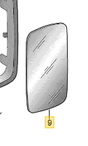 [56031] Van Villa Mirror Glass left and right 