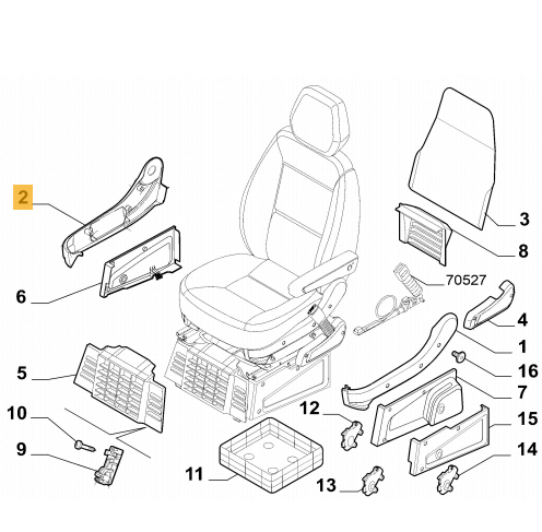 [54003] Roadhouse Side Cover Passenger Seat