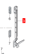 [57089] Camper Castle LMC Fensteraussteller rechts mit Riegel