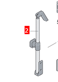 [59078] Camper Castle LMC Fensteraussteller Rohraufsteller links