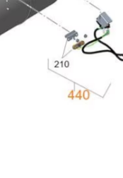 [56611] Gas combi temp sensor cable harness