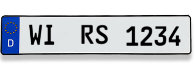 [546668] 3. License Plate Nummernschild Bike Rack Fahrradträger