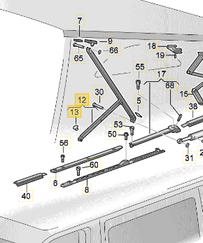 [544667] Surfer Suite/ Beach Hostel  VW California Roof hinge front