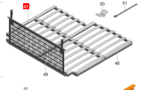 [546604]  Family Finca Knaus MAN Bedframe front part 