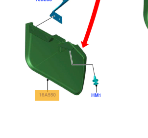 [54957] Camper Cabin Mudflap front left
