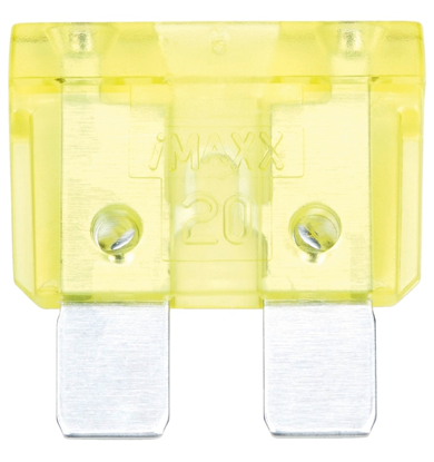 [120240] Flat plug-in fuses ATO Colour: yellow, 32 V/DC Blade fuses ATO 20 A